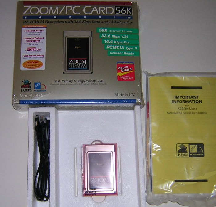 How To Zoom In On A Pc. Zoom PCMCIA 56k PC Card Modem